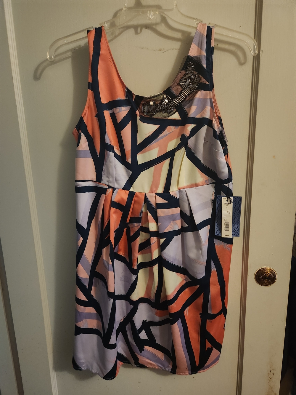 Cute Satin Mini Dress By Simply Vera Wang